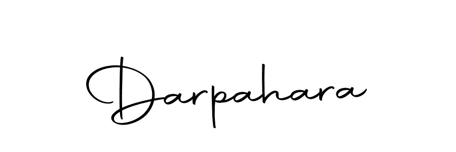 Design your own signature with our free online signature maker. With this signature software, you can create a handwritten (Autography-DOLnW) signature for name Darpahara. Darpahara signature style 10 images and pictures png