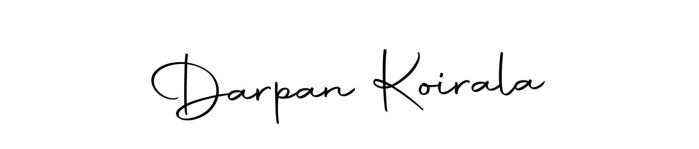 Make a beautiful signature design for name Darpan Koirala. With this signature (Autography-DOLnW) style, you can create a handwritten signature for free. Darpan Koirala signature style 10 images and pictures png