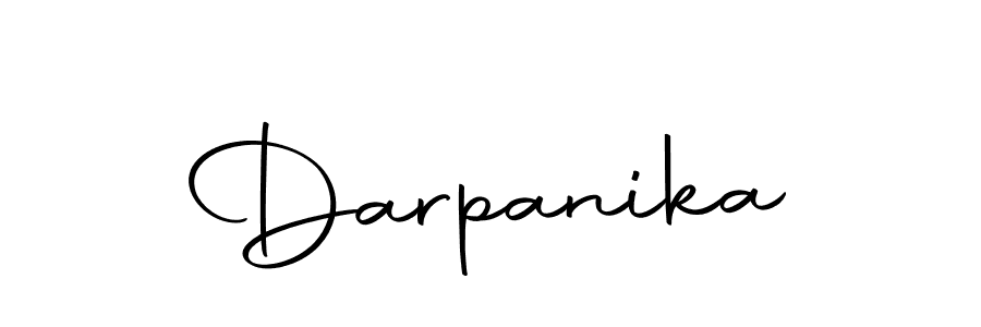 Make a beautiful signature design for name Darpanika. With this signature (Autography-DOLnW) style, you can create a handwritten signature for free. Darpanika signature style 10 images and pictures png