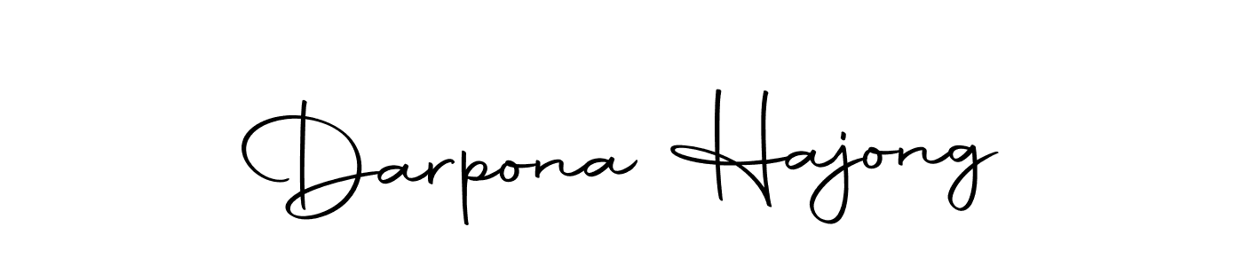 Design your own signature with our free online signature maker. With this signature software, you can create a handwritten (Autography-DOLnW) signature for name Darpona Hajong. Darpona Hajong signature style 10 images and pictures png