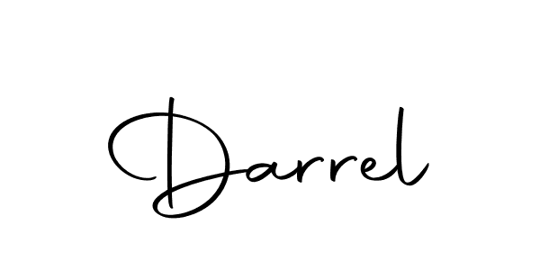 How to make Darrel name signature. Use Autography-DOLnW style for creating short signs online. This is the latest handwritten sign. Darrel signature style 10 images and pictures png