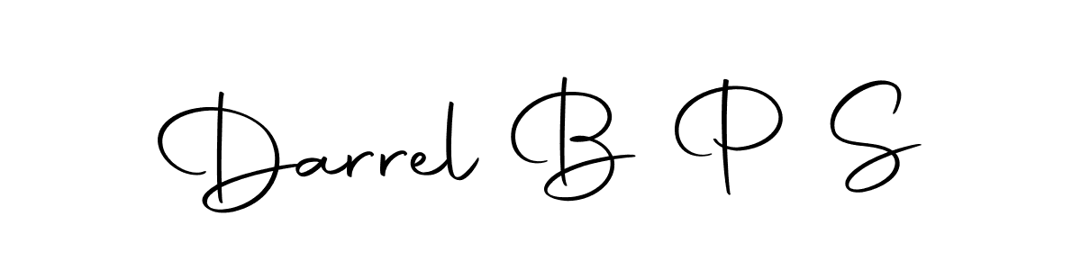 Design your own signature with our free online signature maker. With this signature software, you can create a handwritten (Autography-DOLnW) signature for name Darrel B P S. Darrel B P S signature style 10 images and pictures png