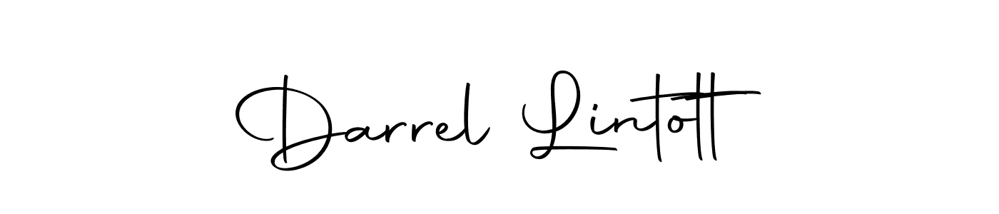 How to make Darrel Lintott name signature. Use Autography-DOLnW style for creating short signs online. This is the latest handwritten sign. Darrel Lintott signature style 10 images and pictures png