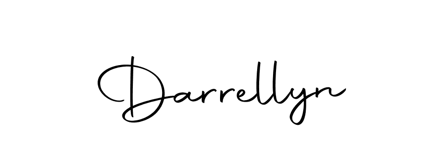 Use a signature maker to create a handwritten signature online. With this signature software, you can design (Autography-DOLnW) your own signature for name Darrellyn. Darrellyn signature style 10 images and pictures png