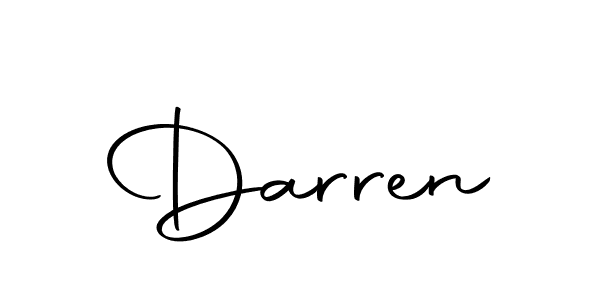 How to make Darren signature? Autography-DOLnW is a professional autograph style. Create handwritten signature for Darren name. Darren signature style 10 images and pictures png