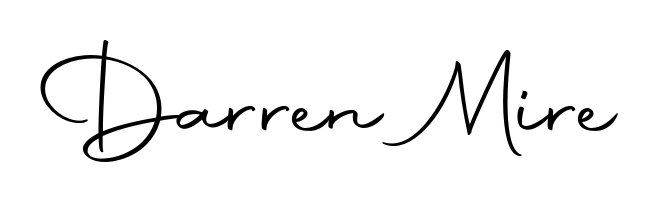 Darren Mire stylish signature style. Best Handwritten Sign (Autography-DOLnW) for my name. Handwritten Signature Collection Ideas for my name Darren Mire. Darren Mire signature style 10 images and pictures png