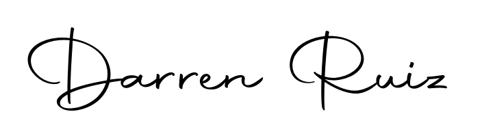 Make a beautiful signature design for name Darren Ruiz. Use this online signature maker to create a handwritten signature for free. Darren Ruiz signature style 10 images and pictures png