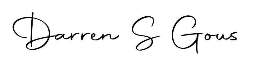 Practice writing Darren S Gous with the flow of Autography-DOLnW lettering. A fantastic source of inspiration for developing your personal signature style. Darren S Gous signature style 10 images and pictures png