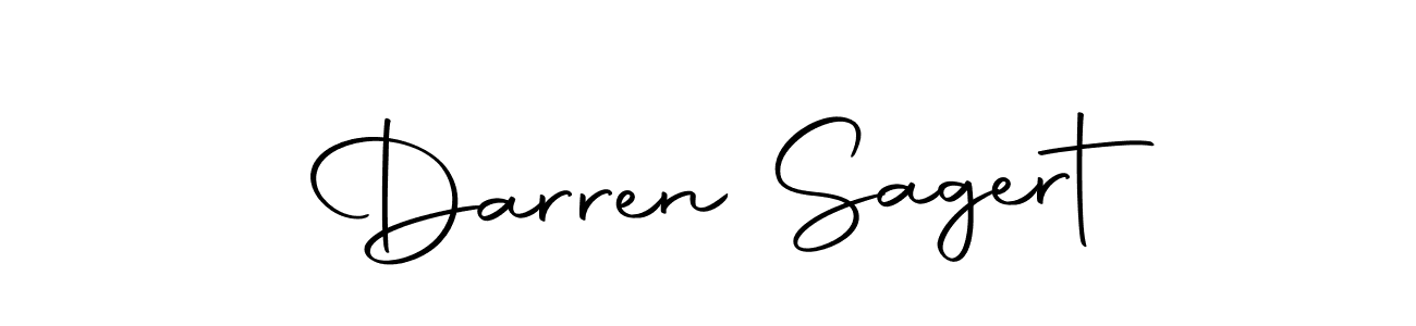 How to make Darren Sagert name signature. Use Autography-DOLnW style for creating short signs online. This is the latest handwritten sign. Darren Sagert signature style 10 images and pictures png