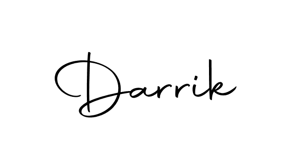 You can use this online signature creator to create a handwritten signature for the name Darrik. This is the best online autograph maker. Darrik signature style 10 images and pictures png