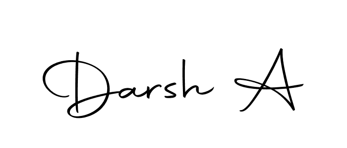 You should practise on your own different ways (Autography-DOLnW) to write your name (Darsh A) in signature. don't let someone else do it for you. Darsh A signature style 10 images and pictures png