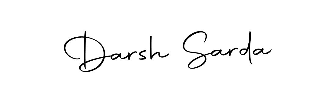 How to make Darsh Sarda name signature. Use Autography-DOLnW style for creating short signs online. This is the latest handwritten sign. Darsh Sarda signature style 10 images and pictures png
