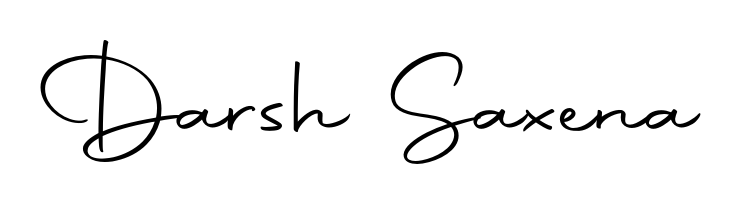 Give your name Darsh Saxena an exquisite flair with the Autography-DOLnW script font. Ideal for contracts, resumes, and formal letterheads. Darsh Saxena signature style 10 images and pictures png