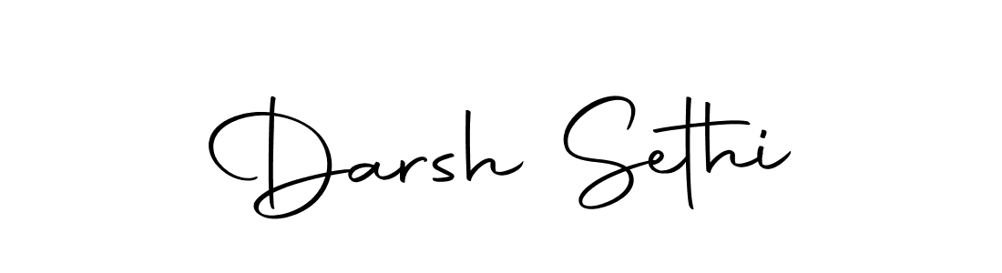 Create a beautiful signature design for name Darsh Sethi. With this signature (Autography-DOLnW) fonts, you can make a handwritten signature for free. Darsh Sethi signature style 10 images and pictures png