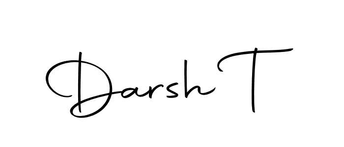 Create a beautiful signature design for name Darsh T. With this signature (Autography-DOLnW) fonts, you can make a handwritten signature for free. Darsh T signature style 10 images and pictures png