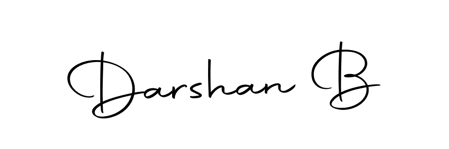 Use a signature maker to create a handwritten signature online. With this signature software, you can design (Autography-DOLnW) your own signature for name Darshan B. Darshan B signature style 10 images and pictures png