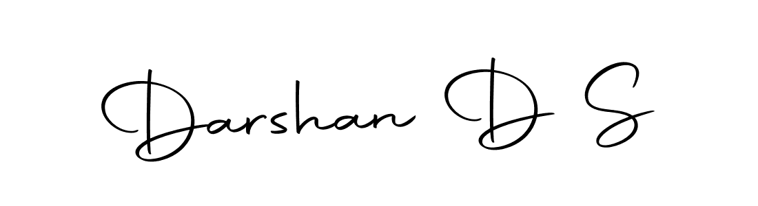 Design your own signature with our free online signature maker. With this signature software, you can create a handwritten (Autography-DOLnW) signature for name Darshan D S. Darshan D S signature style 10 images and pictures png
