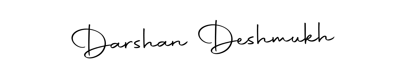 How to make Darshan Deshmukh name signature. Use Autography-DOLnW style for creating short signs online. This is the latest handwritten sign. Darshan Deshmukh signature style 10 images and pictures png