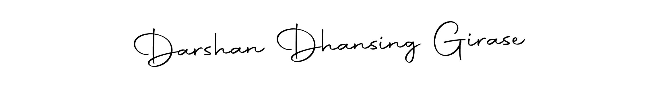 How to make Darshan Dhansing Girase name signature. Use Autography-DOLnW style for creating short signs online. This is the latest handwritten sign. Darshan Dhansing Girase signature style 10 images and pictures png