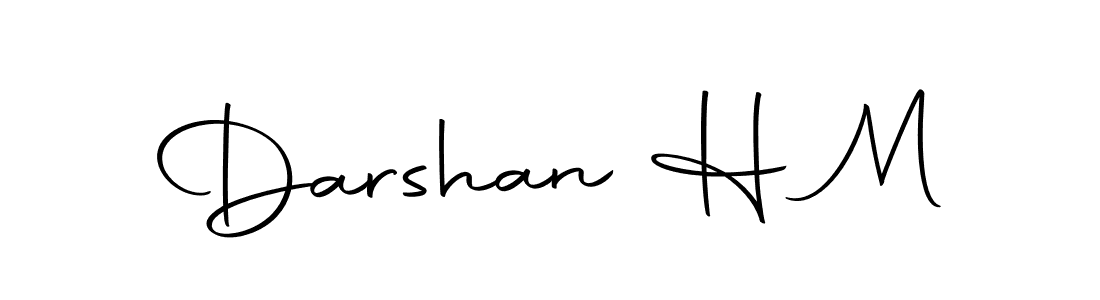 Make a beautiful signature design for name Darshan H M. With this signature (Autography-DOLnW) style, you can create a handwritten signature for free. Darshan H M signature style 10 images and pictures png