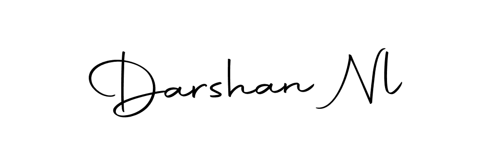 How to make Darshan Nl name signature. Use Autography-DOLnW style for creating short signs online. This is the latest handwritten sign. Darshan Nl signature style 10 images and pictures png