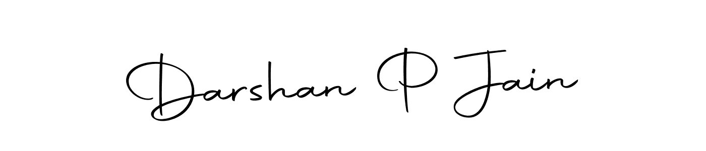 Design your own signature with our free online signature maker. With this signature software, you can create a handwritten (Autography-DOLnW) signature for name Darshan P Jain. Darshan P Jain signature style 10 images and pictures png