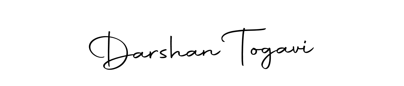 Design your own signature with our free online signature maker. With this signature software, you can create a handwritten (Autography-DOLnW) signature for name Darshan Togavi. Darshan Togavi signature style 10 images and pictures png