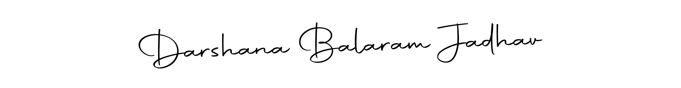 How to make Darshana Balaram Jadhav name signature. Use Autography-DOLnW style for creating short signs online. This is the latest handwritten sign. Darshana Balaram Jadhav signature style 10 images and pictures png