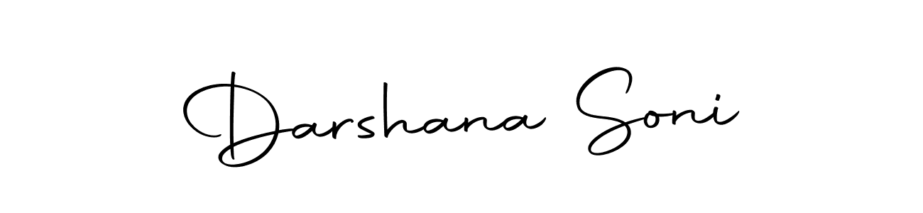 How to make Darshana Soni name signature. Use Autography-DOLnW style for creating short signs online. This is the latest handwritten sign. Darshana Soni signature style 10 images and pictures png