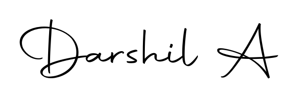 Get an exclusive digital autograph for Darshil A. The Autography-DOLnW typeface captures the charm of real penmanship on paper. Darshil A signature style 10 images and pictures png