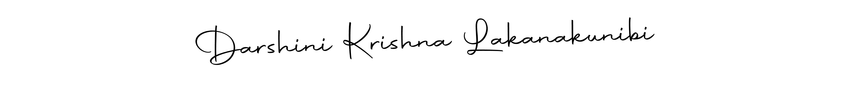 Also we have Darshini Krishna Lakanakunibi name is the best signature style. Create professional handwritten signature collection using Autography-DOLnW autograph style. Darshini Krishna Lakanakunibi signature style 10 images and pictures png