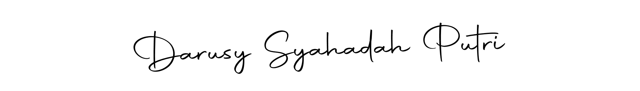 Also we have Darusy Syahadah Putri name is the best signature style. Create professional handwritten signature collection using Autography-DOLnW autograph style. Darusy Syahadah Putri signature style 10 images and pictures png