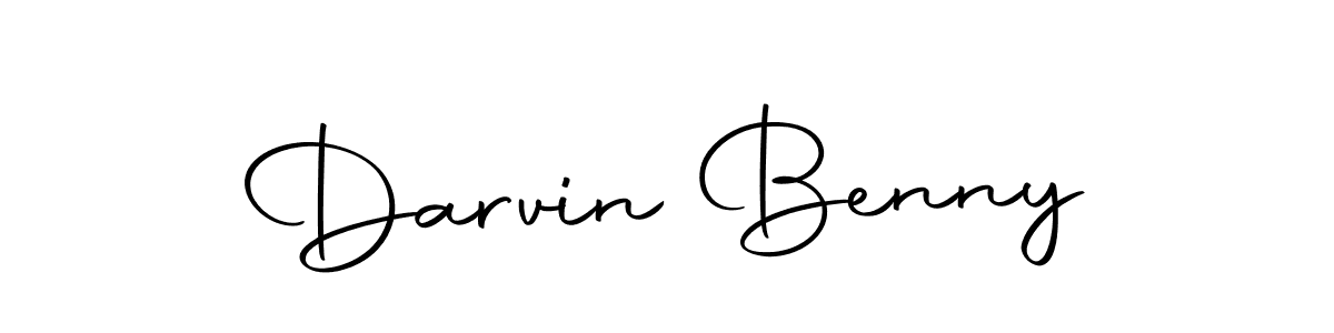 You should practise on your own different ways (Autography-DOLnW) to write your name (Darvin Benny) in signature. don't let someone else do it for you. Darvin Benny signature style 10 images and pictures png