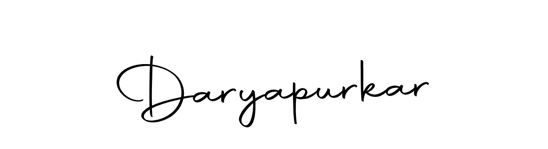 How to make Daryapurkar signature? Autography-DOLnW is a professional autograph style. Create handwritten signature for Daryapurkar name. Daryapurkar signature style 10 images and pictures png