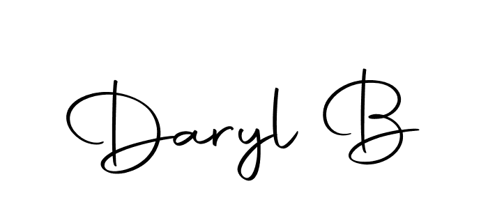 How to make Daryl B name signature. Use Autography-DOLnW style for creating short signs online. This is the latest handwritten sign. Daryl B signature style 10 images and pictures png
