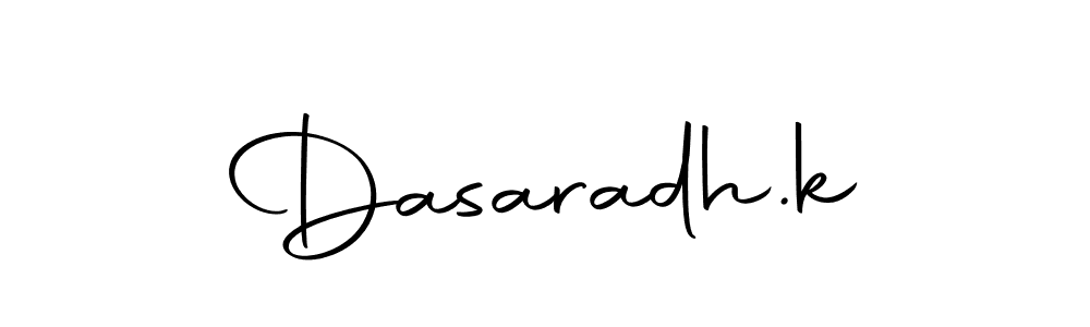 Make a beautiful signature design for name Dasaradh.k. With this signature (Autography-DOLnW) style, you can create a handwritten signature for free. Dasaradh.k signature style 10 images and pictures png