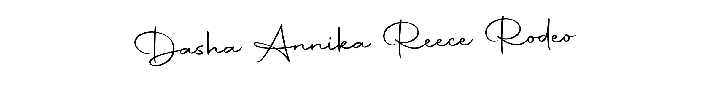 Make a beautiful signature design for name Dasha Annika Reece Rodeo. With this signature (Autography-DOLnW) style, you can create a handwritten signature for free. Dasha Annika Reece Rodeo signature style 10 images and pictures png