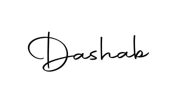 Make a beautiful signature design for name Dashab. With this signature (Autography-DOLnW) style, you can create a handwritten signature for free. Dashab signature style 10 images and pictures png