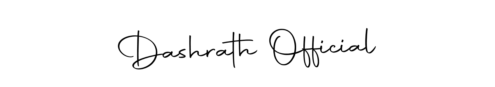 Design your own signature with our free online signature maker. With this signature software, you can create a handwritten (Autography-DOLnW) signature for name Dashrath Official. Dashrath Official signature style 10 images and pictures png