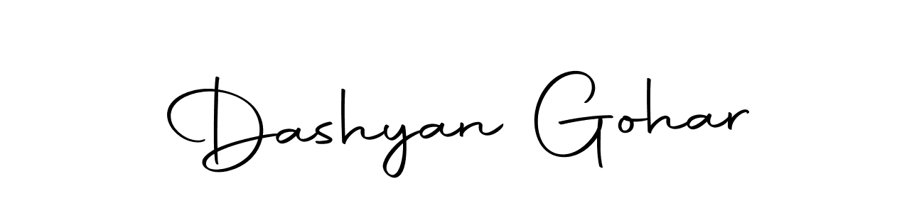Similarly Autography-DOLnW is the best handwritten signature design. Signature creator online .You can use it as an online autograph creator for name Dashyan Gohar. Dashyan Gohar signature style 10 images and pictures png