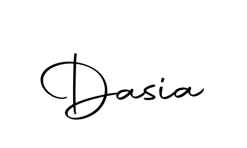 Design your own signature with our free online signature maker. With this signature software, you can create a handwritten (Autography-DOLnW) signature for name Dasia. Dasia signature style 10 images and pictures png