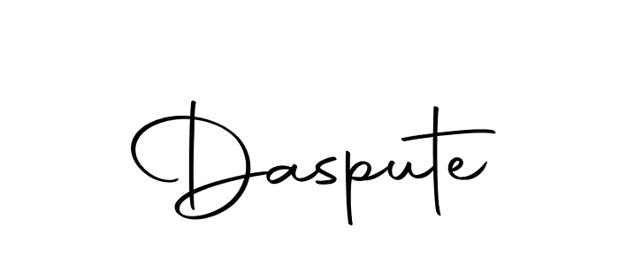 How to make Daspute signature? Autography-DOLnW is a professional autograph style. Create handwritten signature for Daspute name. Daspute signature style 10 images and pictures png