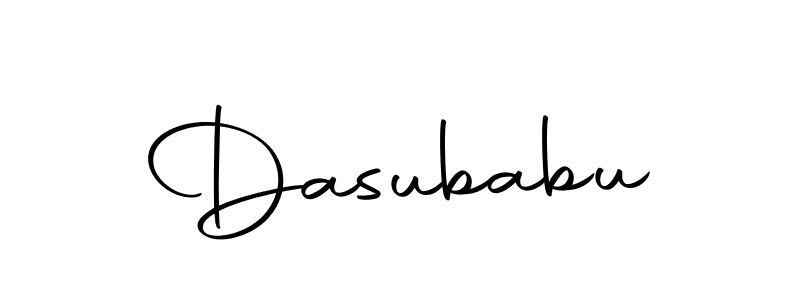 Use a signature maker to create a handwritten signature online. With this signature software, you can design (Autography-DOLnW) your own signature for name Dasubabu. Dasubabu signature style 10 images and pictures png