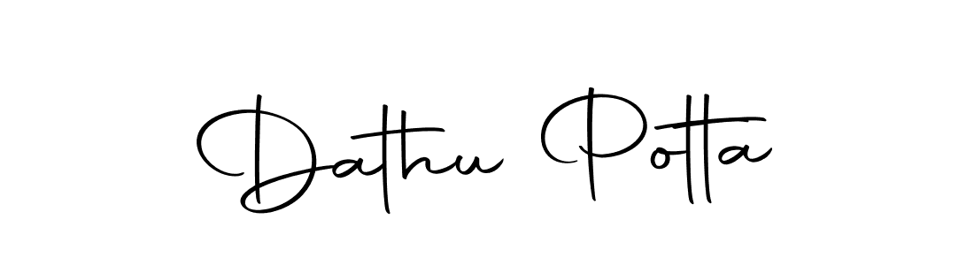 Design your own signature with our free online signature maker. With this signature software, you can create a handwritten (Autography-DOLnW) signature for name Dathu Potta. Dathu Potta signature style 10 images and pictures png