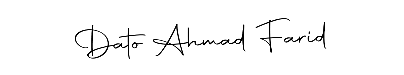 if you are searching for the best signature style for your name Dato Ahmad Farid. so please give up your signature search. here we have designed multiple signature styles  using Autography-DOLnW. Dato Ahmad Farid signature style 10 images and pictures png