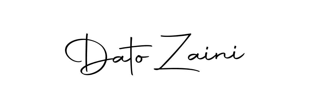 Dato Zaini stylish signature style. Best Handwritten Sign (Autography-DOLnW) for my name. Handwritten Signature Collection Ideas for my name Dato Zaini. Dato Zaini signature style 10 images and pictures png