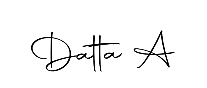 Make a beautiful signature design for name Datta A. Use this online signature maker to create a handwritten signature for free. Datta A signature style 10 images and pictures png