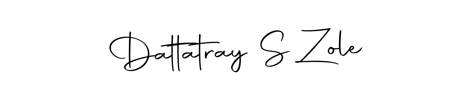 Make a beautiful signature design for name Dattatray S Zole. With this signature (Autography-DOLnW) style, you can create a handwritten signature for free. Dattatray S Zole signature style 10 images and pictures png