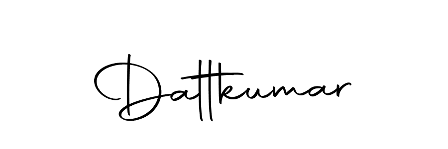 Design your own signature with our free online signature maker. With this signature software, you can create a handwritten (Autography-DOLnW) signature for name Dattkumar. Dattkumar signature style 10 images and pictures png