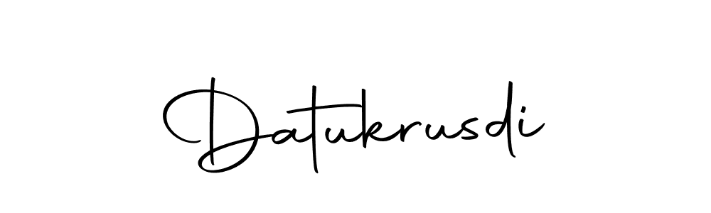 Design your own signature with our free online signature maker. With this signature software, you can create a handwritten (Autography-DOLnW) signature for name Datukrusdi. Datukrusdi signature style 10 images and pictures png